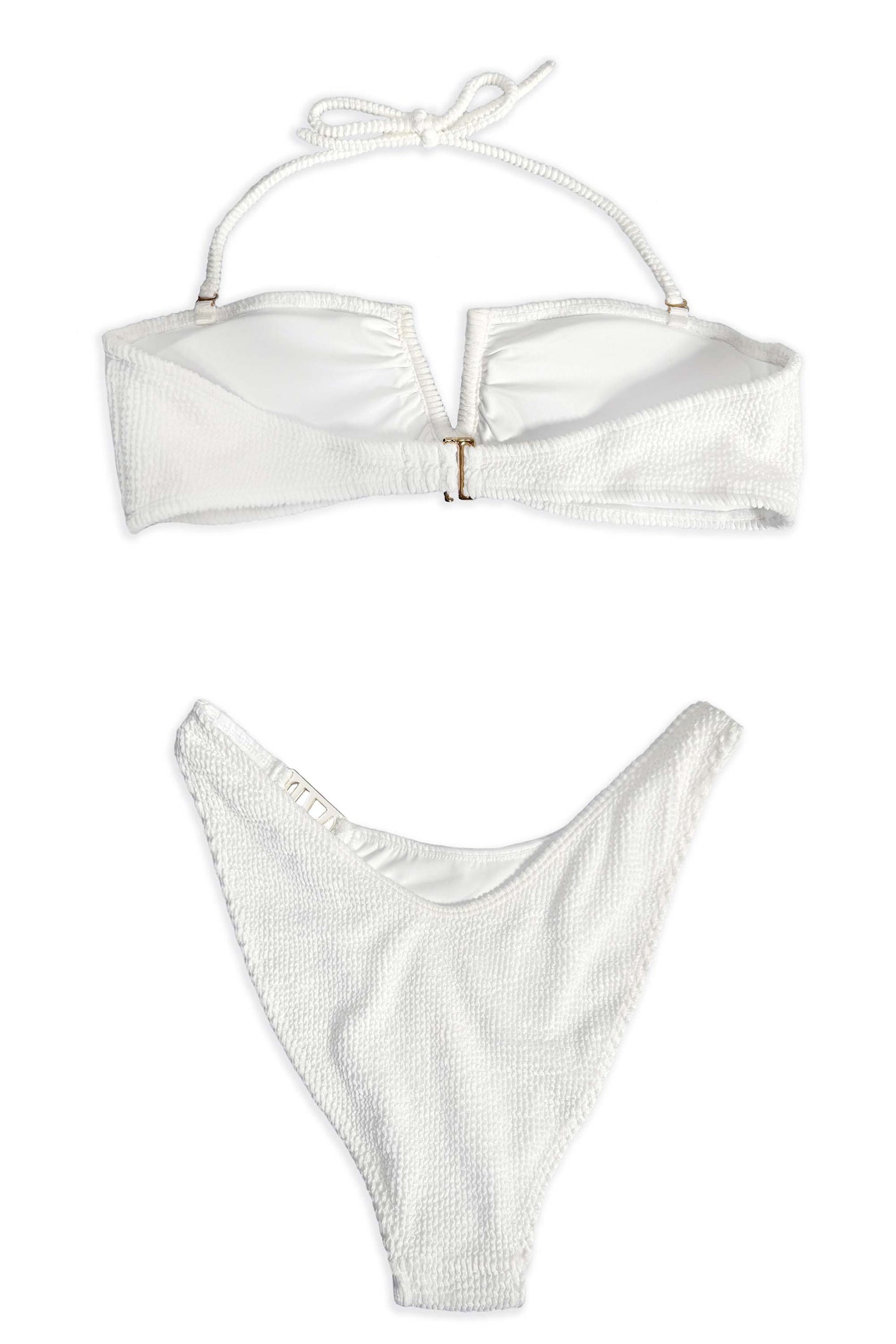 VI Nice High Hip Bikini Bottom | White